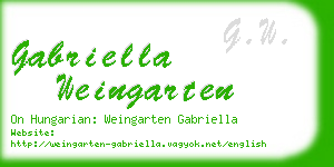 gabriella weingarten business card